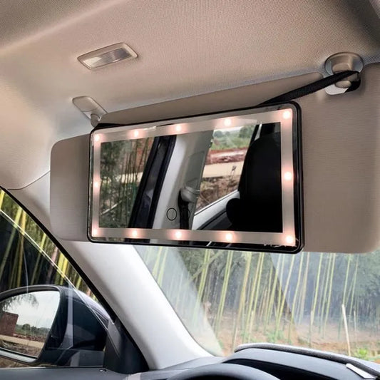 مرآة شاشة تعمل باللمس، إضاءة LED، مرايا السيارة الداخلية